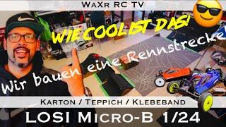 LOSI Micro-B // Wir bauen eine Rennstrecke mit Karton, Teppich & Klebeband!