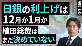 日銀の利上げは12月か1月か、植田総裁はまだ決めていない（愛宕 伸康）【楽天証券 トウシル】