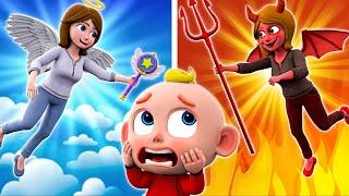 Real or Fake Mom? - Angel & Devil Mommy Song - Funny Kids Songs + More Nursery Rhymes & Kids Songs