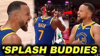 Tuwang tuwa at Hype na Hype si Curry saknyang bagong 'Splash Buddy na si Hield! Move on na kay Klay!