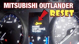 How to reset Maintenance Light on Mitsubishi Outlander 2013 to 2017