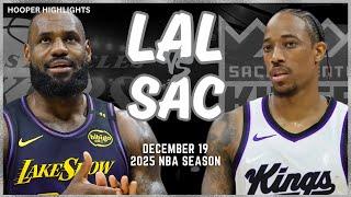 Los Angeles Lakers vs Sacramento Kings Full Game Highlights | Dec 19 | 2025 NBA Season