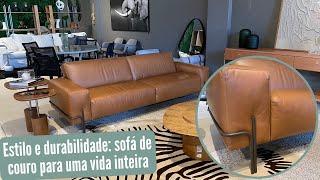 Estilo e durabilidade: sofá de couro para uma vida inteira | Fratelli House