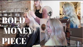 BEST MONEY PIECE Technique for BLONDES! Blonding, Toning & Extensions | Reiley Collier