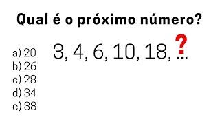 SEQUÊNCIA LÓGICA | QUAL É O PRÓXIMO NÚMERO | RACIOCÍNIO LÓGICO