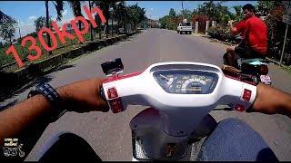 PRUEBA DE VELOC1DAD HONDA DIO AF18-120cc SONIDO HERMOSO. #GOPRO