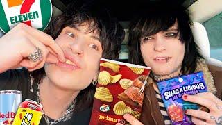 Trying 711 snacks with Jake Webber