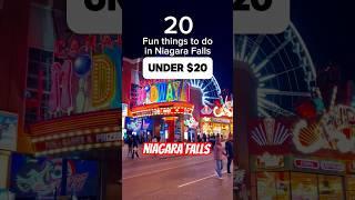 Fun things to do in Niagara falls | Under $20 #Niagarafalls #thingstodo #travel  #canadavlogs