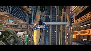 Flyover Sheikh Zayed Road - Jetman Dubai - 4K