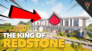 RUMAH REDSTONE SUPER EPIC! ADA TV BENERAN, ASLI!