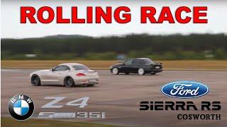 Rolling Race #32 | BMW Z4 35i (480ps) vs Sierra RS Cosworth (550whp)