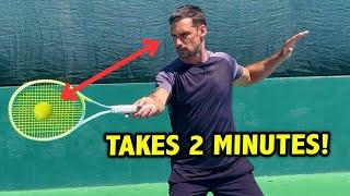 If you are a slow starter in tennis... Do this before you play!