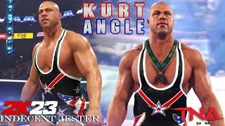 WWE 2K23 Kurt Angle 2007 TNA w/ Gold Medal Theme and Entrance Graphics Pack! - WWE 2K23 Mods