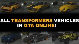 ALL Transformers Characters Vehicle Modes in GTA Online!!