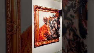 Roaring to Life: Stunning Tiger Print in Action!#VerticalPrinting#3DPrinting#wallprint#tiger