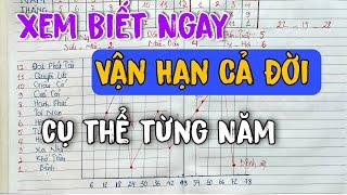 Nhìn Vào Đây Biết Ngay Vận Mệnh Cả Cuộc Đời theo từng năm . Xác Định Tuổi nào thì Phất Lên