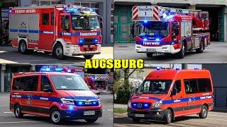 [Löschzug-ALARM!] - Einsatz für die FEUERWEHR Augsburg! | Alarmfahrten an Feuerwache 1 & Wache 2!