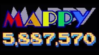 Mappy - 5,887,570 + Completing All 256 Rounds [MAME]