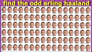 find the odd erling haaland| new super challenge for real fans of football,top football players, 7z