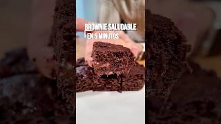 RECETA DE BROWNIE SALUDABLE EN 5 MINUTOS #receta #recetas #recetasfaciles