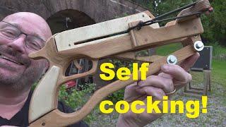 Wooden Slingshot Pistol Is Amazing!