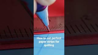 How to Cut Perfect Paper Strips ️ Paper Quilling Tutorial ️ Paper Crafts