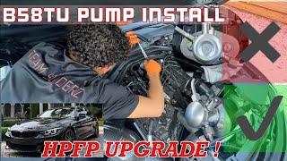 B58TU PUMP INSTALL ON GEN 1 B58 BMW 440i Gran Coupe !!! MORE POWER !!!