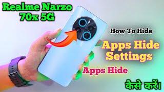 How To Hide Apps In Realme Narzo 70x 5G, Realme Narzo 70x 5G Hide Apps Setting , Realme Narzo 70x 5G