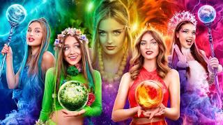 Девушка Огонь, Вода, Земля и Воздух! Четыре Стихии Нашли Пятый Элемент