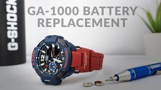 CASIO G-SHOCK GA-1000 BATTERY REPLACEMENT