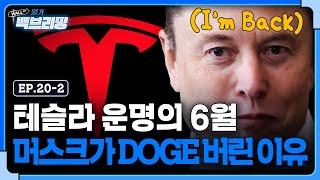 워싱턴 떠나는 일론 머스크..그가 DOGE를 버린 이유는 대체 뭘까 | 월가백브리핑