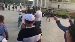 Awesome Music Band at the VDNH Expo in Moscow, Russia 2018
