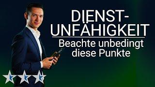 3 Punkte bei der DIENSTUNFÄHIGKEITSVERSICHERUNG, die du unbedingt wissen solltest