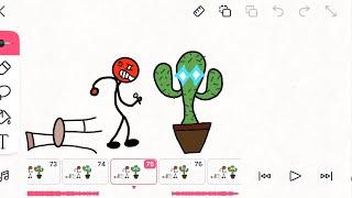 Beatbox battle cactus animated @flipaclip