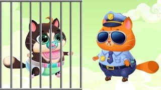 Суровый КОТИК БУБУ 2 №19. Кот полицейский. Мультик ИГРА про котят на Хвостик ТВ