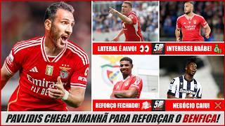 Pavlidis chega amanhã para reforçar o Benfica! Águias atacam Robin Gosens! Benfica anuncia reforço!