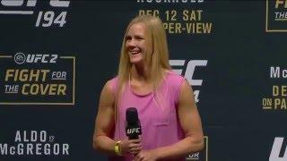 UFC 194: Irish Fan Serenades Holly Holm