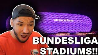 American Reacts to ALL BUNDESLIGA STADIUMS IN 2020 (German Football Stadiums)