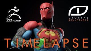 Zbrush Timelapse - Sculpting SuperBat