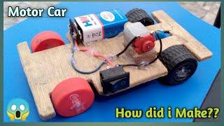 Motor Car || How Did I Make This ? || Can Easily Built at Home || DC Motor Car