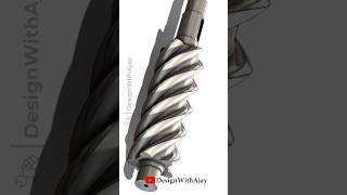 Designing Rotary Screw Air Compressor in SolidWorks |#designwithajay. #shorts #reels |