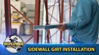 Steel Building Construction - How to Install Sidewall Girts - How To DIY Steel Building