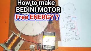 bedini motor free energy!? 3,7v 12v