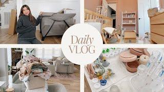 Nest with me! Day in the life VLOG | In full prep mode for the baby - 34 weeks pregnant!