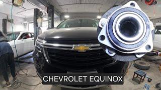 Cómo reemplazar el cojinete de la rueda delantera ..  equinox 2018-2024 (especificaciones de torque)