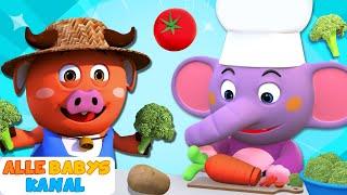 Das Gemüselied| Kinderlieder zum Mitsingen | All Babies Channel - Kinderlieder auf Deutsch