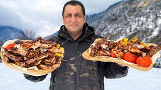 I PREPARED A WHOLE MOUNTAIN OF FOOD TO KEEP EVERYONE FULL! LAMB AND CHICKEN SHISH KEBAB