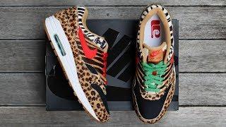 ATMOS x NIKE AIR MAX 1 DLX "ANIMAL PACK 2.0" | unboxing - overview & on-feet!!