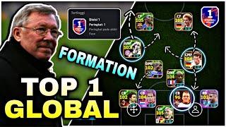 BAHAS LENGKAP FORMASI TOP 1 GLOBAL DIVISI 1 EFOOTBALL MOBILE 2025, KALIAN WAJIB COBA