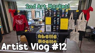 My 2nd Art Market | Artist Vlog #12